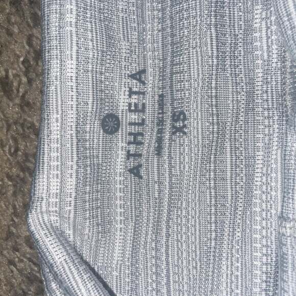 Athleta High Rise Jacquard Chaturanga Leggings in Slate Grey/White - Picture 5 of 5